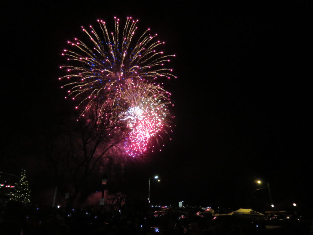 Near Year 2017 Fireworks at Waterfront, King Street, Alexandria, Virginia, USA